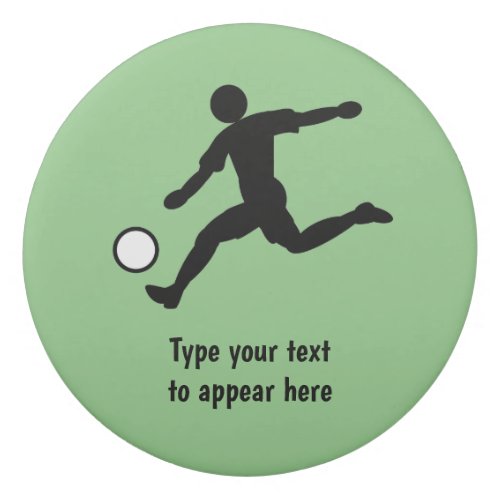 Soccer Player or Footballer and your text on Eraser