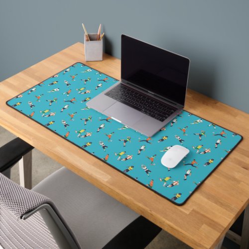 Soccer Player Pattern Desk Mat