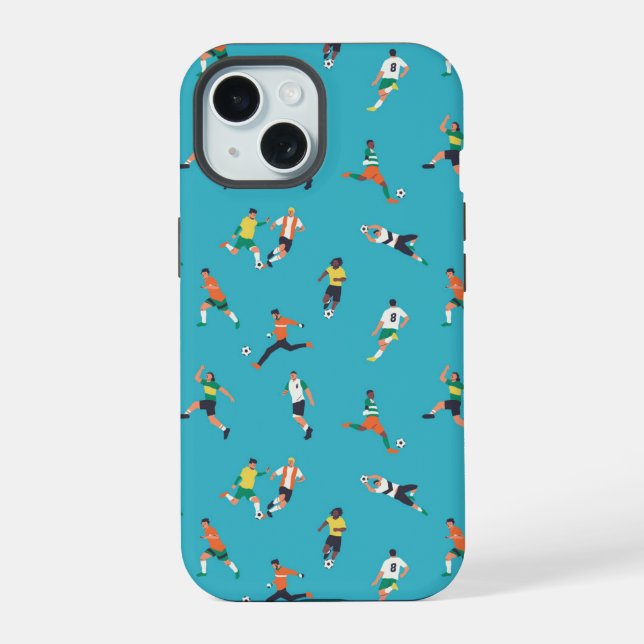 Soccer Player Pattern Iphone Case (Back)