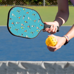 Soccer Player Pattern Pickleball Paddle