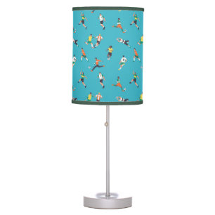 Soccer Player Pattern Table Lamp