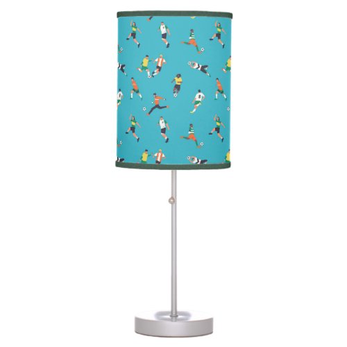 Soccer Player Pattern Table Lamp