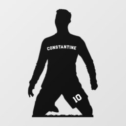 Soccer Player Personalized Gift Wall Decal