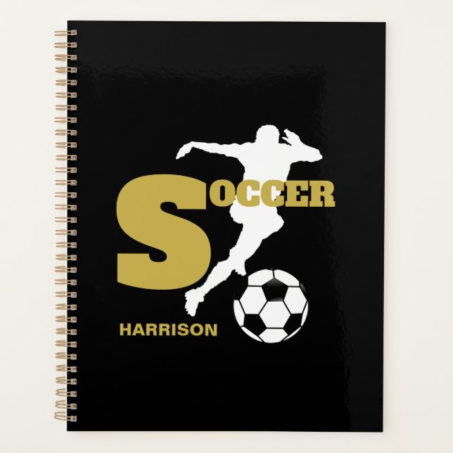 Soccer Player Personalized Graphic Planner (Front)