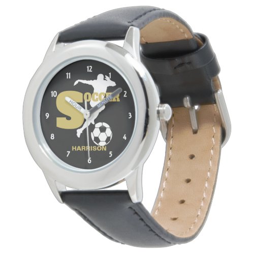 Soccer Player Personalized Graphic Watch