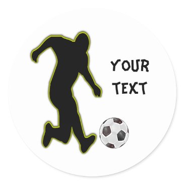 soccer player-personalized sticker