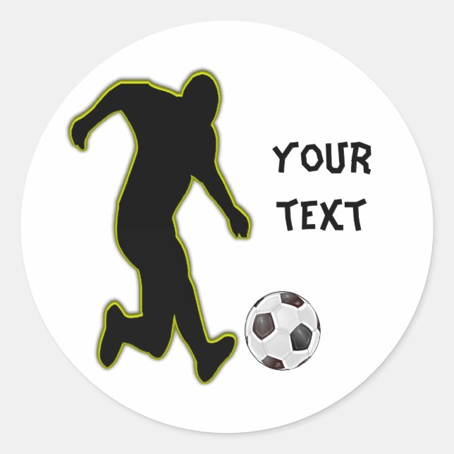 soccer player-personalized sticker (Front)