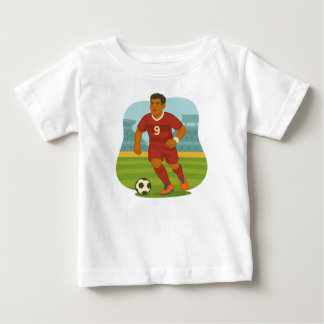 Soccer Player Playing with the Ball Baby T-Shirt