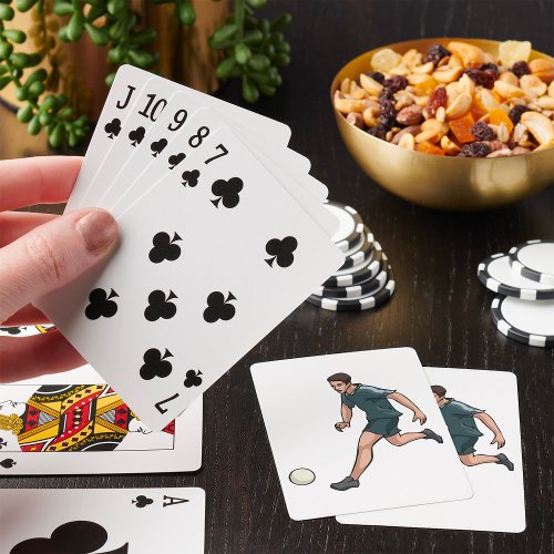 Soccer Player Poker Cards