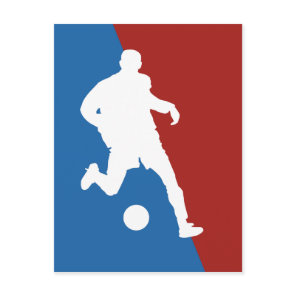 Soccer Player postcard