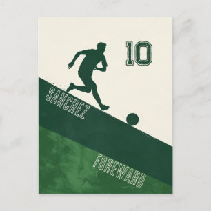 Soccer Player Postcard