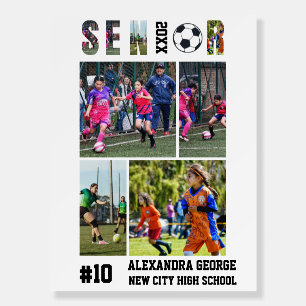Soccer Player Senior Night Sports Graduation Team Foam Board