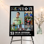 Soccer Player Senior Night Sports Photo Collage Foam Board<br><div class="desc">Personalized soccer senior sports photo collage for athlete and football player. This customizable photo gift is perfect for senior night, sports award banquet or birthday gift for your athlete son, daughter or student. It's a great way to display precious moments and memories from their sports games. The poster features a...</div>
