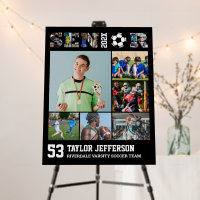 Soccer Player Senior Night Sports Photo Collage