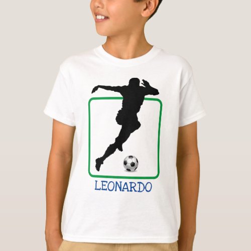 Soccer Player Silhouette T_Shirt