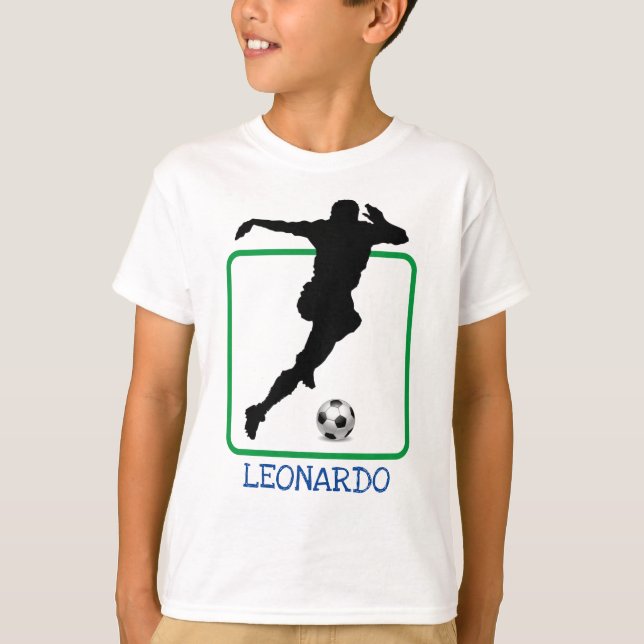 Soccer Player Silhouette T-Shirt (Front)