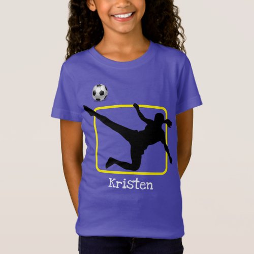 Soccer Player Silhouette T_Shirt