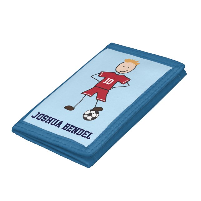 Soccer Player Soccer Position Boys Wallet (Bottom)