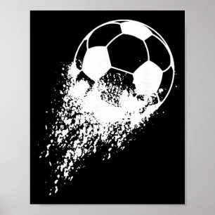 Soccer Player Sports Vintage Men Boys Soccer Byll Poster