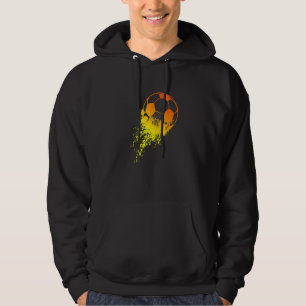 Soccer Player Sports Vintage Men Boys Soccer Hoodie