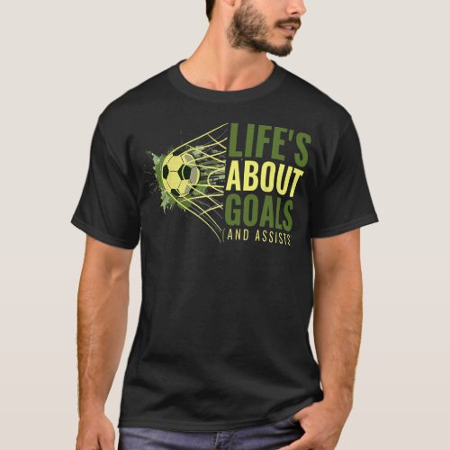 Soccer Player Sports Vintage Men Boys Soccer  T_Shirt