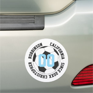 Soccer Player Team Sports Car Magnet