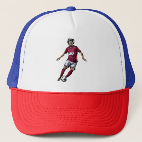  Soccer Player Trucker Hat