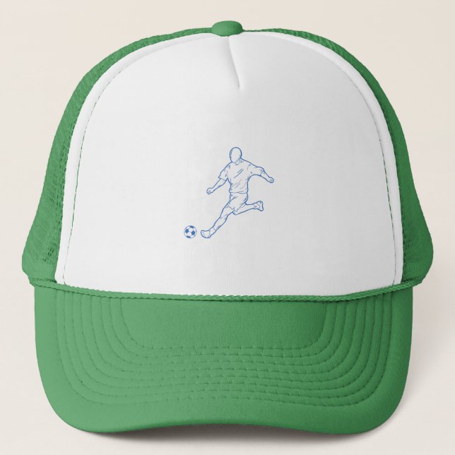 soccer player trucker hat (Front)