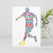 Soccer Player Typography (Standing Front)