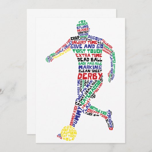 Soccer Player Typography (Front/Back)