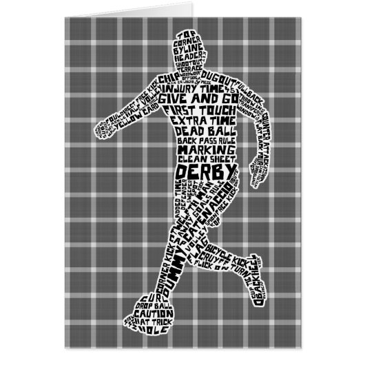 Soccer Player Typography Cards (Front)
