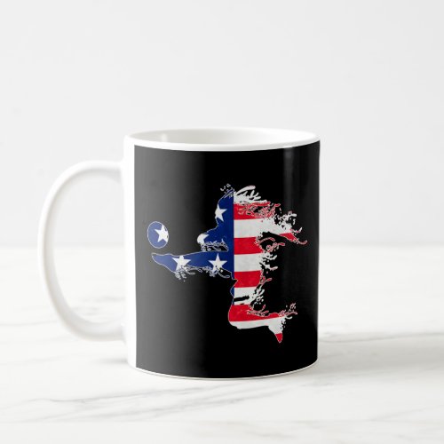 Soccer Player USA US American Flag Girls Boys  Coffee Mug