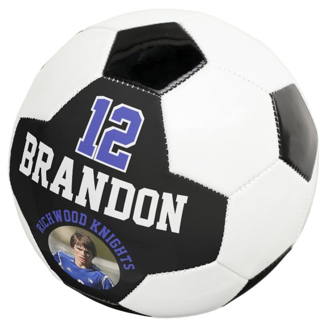 Soccer  Player with Your Photo and Customizing Ball (Three Quarter)
