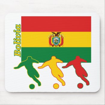 Soccer Players - Bolivia Mouse Pad by nitsupak at Zazzle