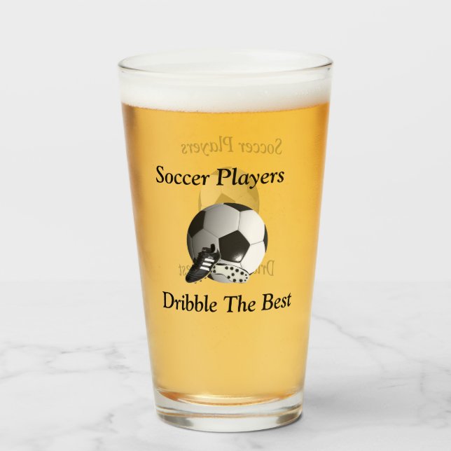 Soccer Players Dribble The Best, Glass (Back Filled)