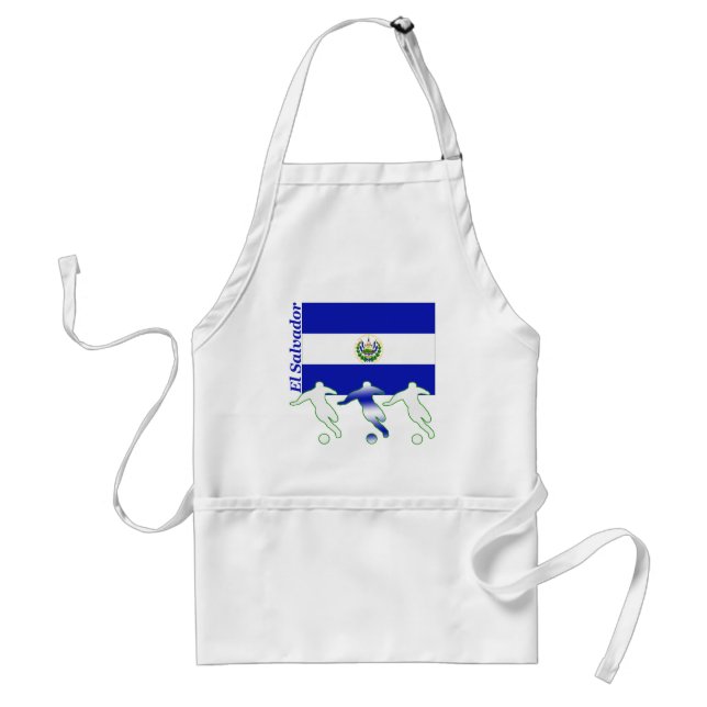 Soccer Players - El Salvador Adult Apron (Front)