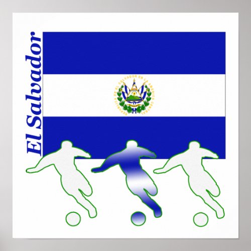 Soccer Players _ El Salvador Poster