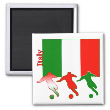 Soccer Players - Italy Magnet by nitsupak at Zazzle