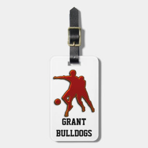 SOCCER PLAYERS LUGGAGE TAG