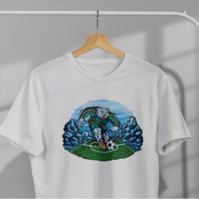 Soccer Polar Bear   T-Shirt (Creator Uploaded)