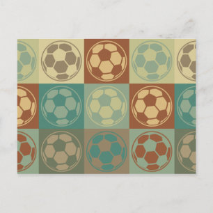 Soccer Pop Art Postcard