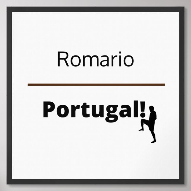 Soccer Portugal, customizable Framed Art (Framed Front)