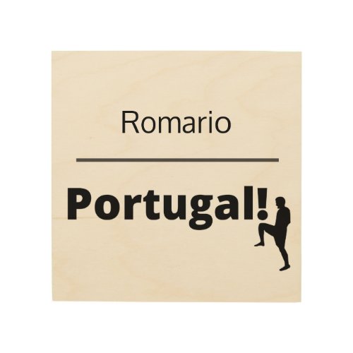 Soccer Portugal Wood Wall Art