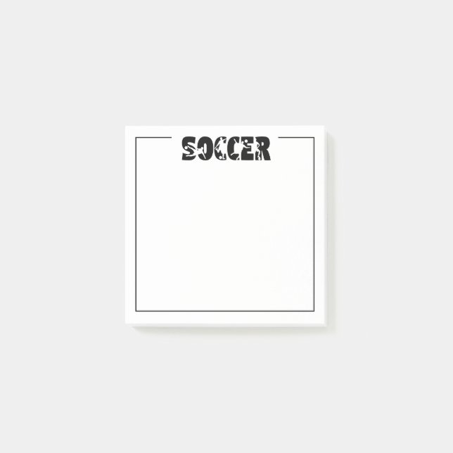 Soccer  post-it notes (Front)