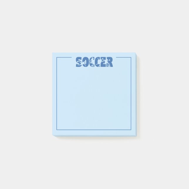 Soccer  post-it notes (Front)