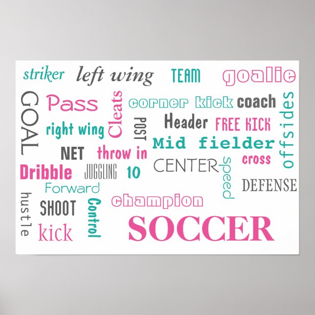 Soccer Poster! Great way to display! Poster (Front)