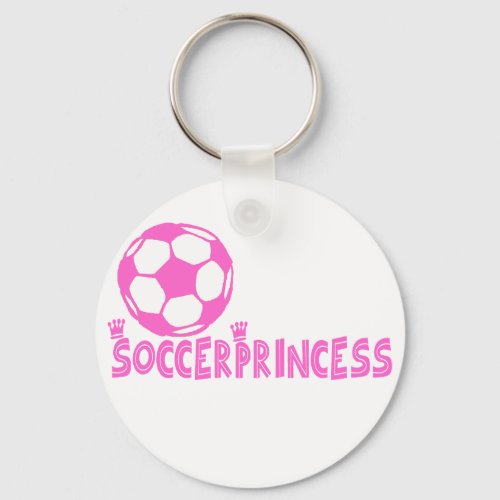 Soccer Princess 2 side Keychain