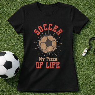 Soccer Quote My Piece Of Life Vintage Ball T-Shirt
