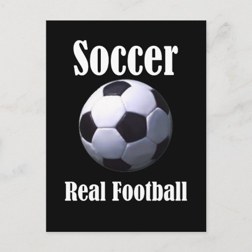 Soccer Real Football Postcard