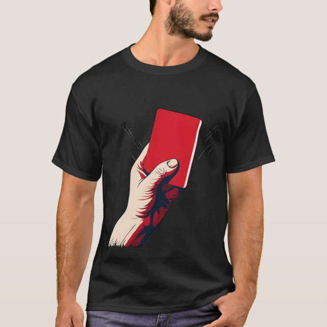 Soccer Red Card girl T-Shirt (Front)